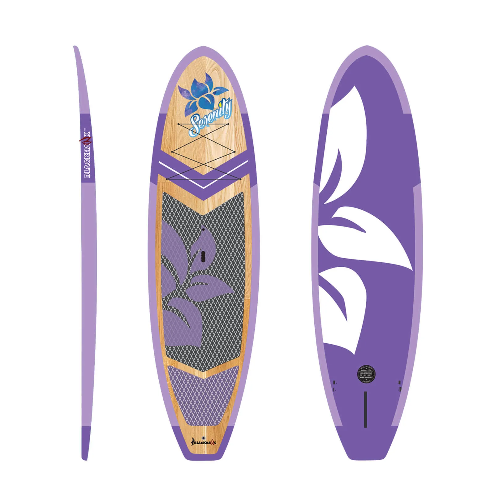 10' Serenity Purple Yoga SUP Package