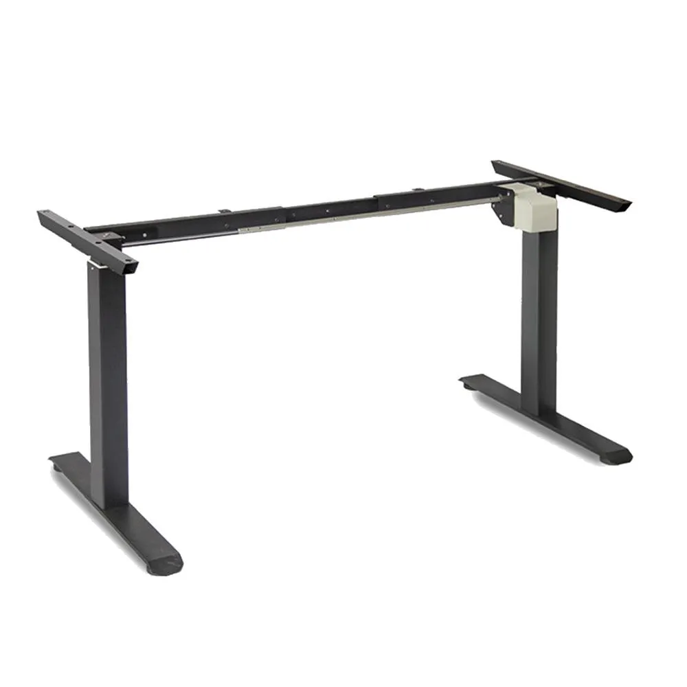 120cm Electric Standing Desk Height Adjustable Sit Stand Workstation Motorised Single Motor Frame Top