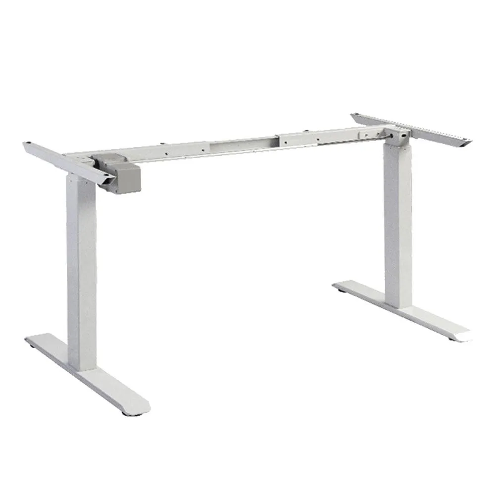 120cm Electric Standing Desk Height Adjustable Sit Stand Workstation Motorised Single Motor Frame Top