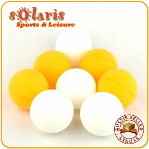 44mm Large Table Tennis Balls Training Ping Pong 4x White   4x Orange