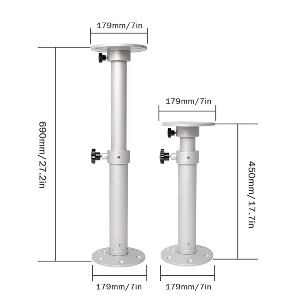 Adjustable Aluminum Table Pedestal Furniture Leg for RV, Boat