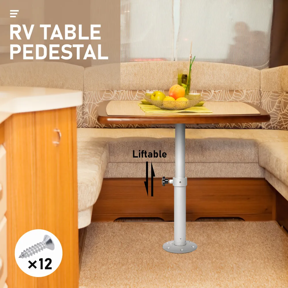 Adjustable Aluminum Table Pedestal Furniture Leg for RV, Boat