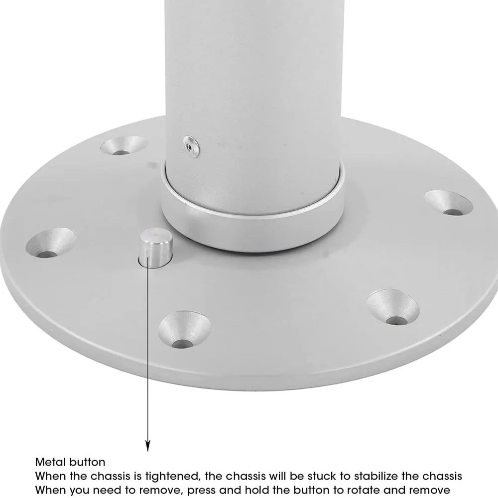 Adjustable Aluminum Table Pedestal Furniture Leg for RV, Boat