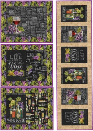 All Set Table Runner and Placemats Pattern PC-275w  - Wholesale Product