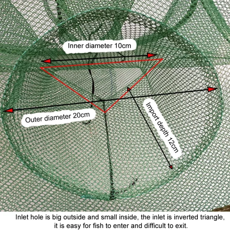 Automatic Folding Fishing Cage Square Fishing Net Shrimp Fishing Gear, Specification: 21 Holes