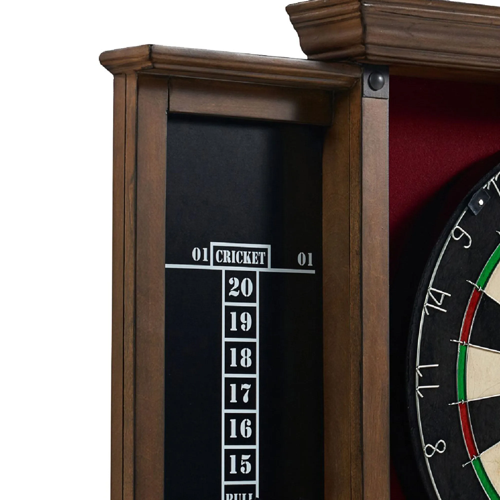 Barrington Billiards 18" Sherwood Premium Dartboard Cabinet Set with Darts(Used)