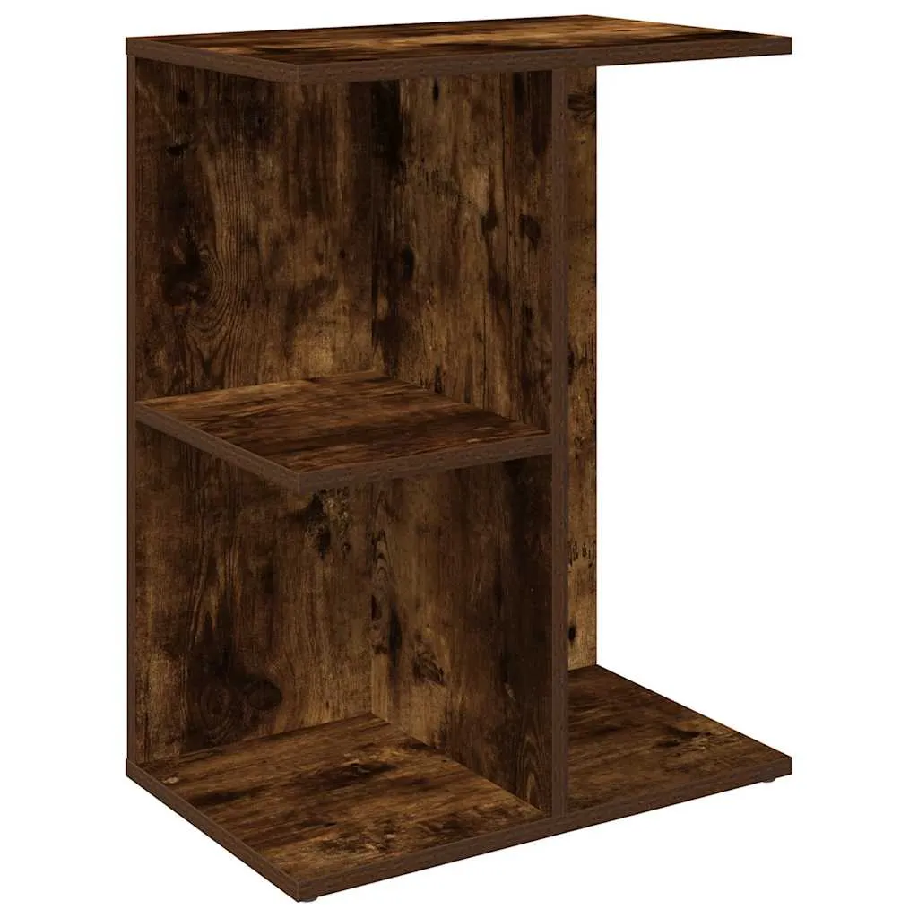 Bedside Table Smoked Oak 46.5x29x61 cm Engineered Wood