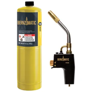 BERNZOMATIC TS4000ZKC BERNZOMATIC MAX HEAT TORCH KIT WITH 1 PRO MAX CYLINDERS BER361484