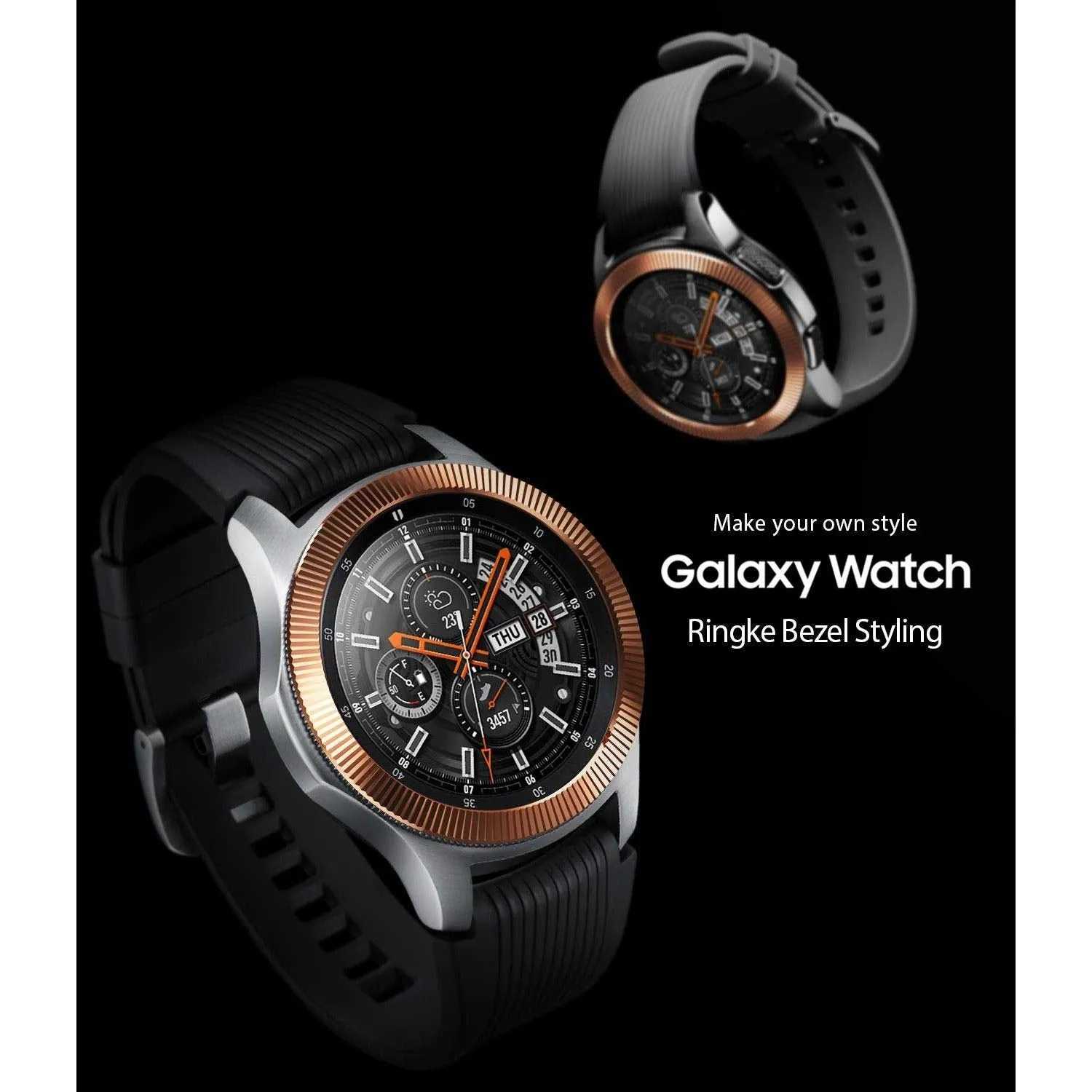 Bezel Styling for Galaxy Watch 46mm / Galaxy Gear S3 Frontier - GW-46-15 [Stainless Steel]