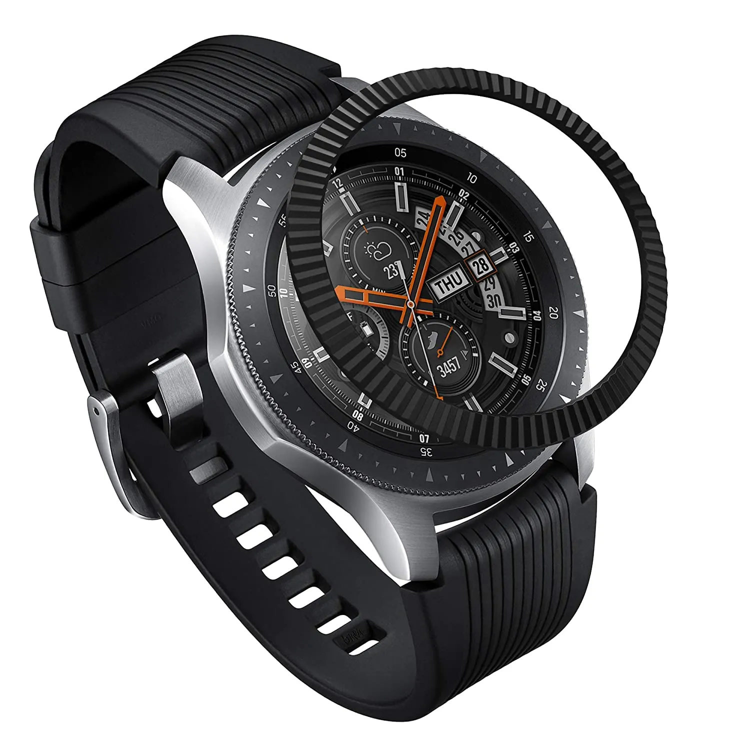 Bezel Styling for Galaxy Watch 46mm / Galaxy Gear S3 Frontier - [Stainless Steel]