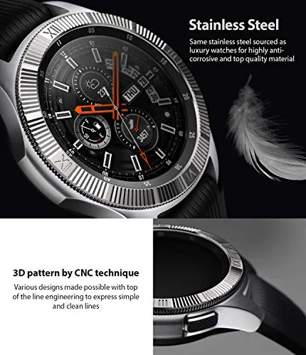 Bezel Styling for Galaxy Watch 46mm / Galaxy Gear S3 Frontier - [Stainless Steel]