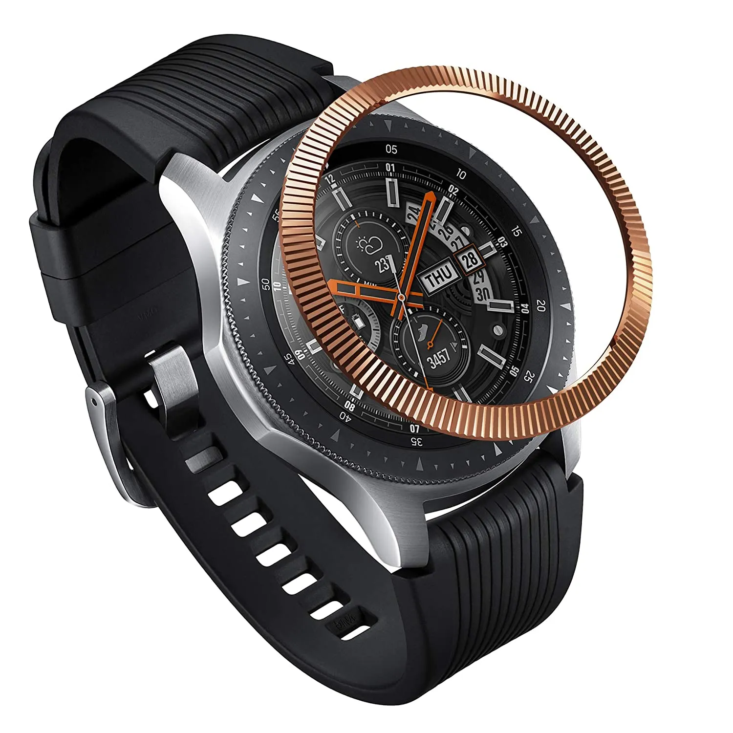 Bezel Styling for Galaxy Watch 46mm / Galaxy Gear S3 Frontier - [Stainless Steel]