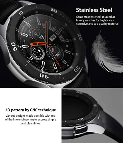 Bezel Styling for Galaxy Watch 46mm / Galaxy Gear S3 Frontier - [Stainless Steel]