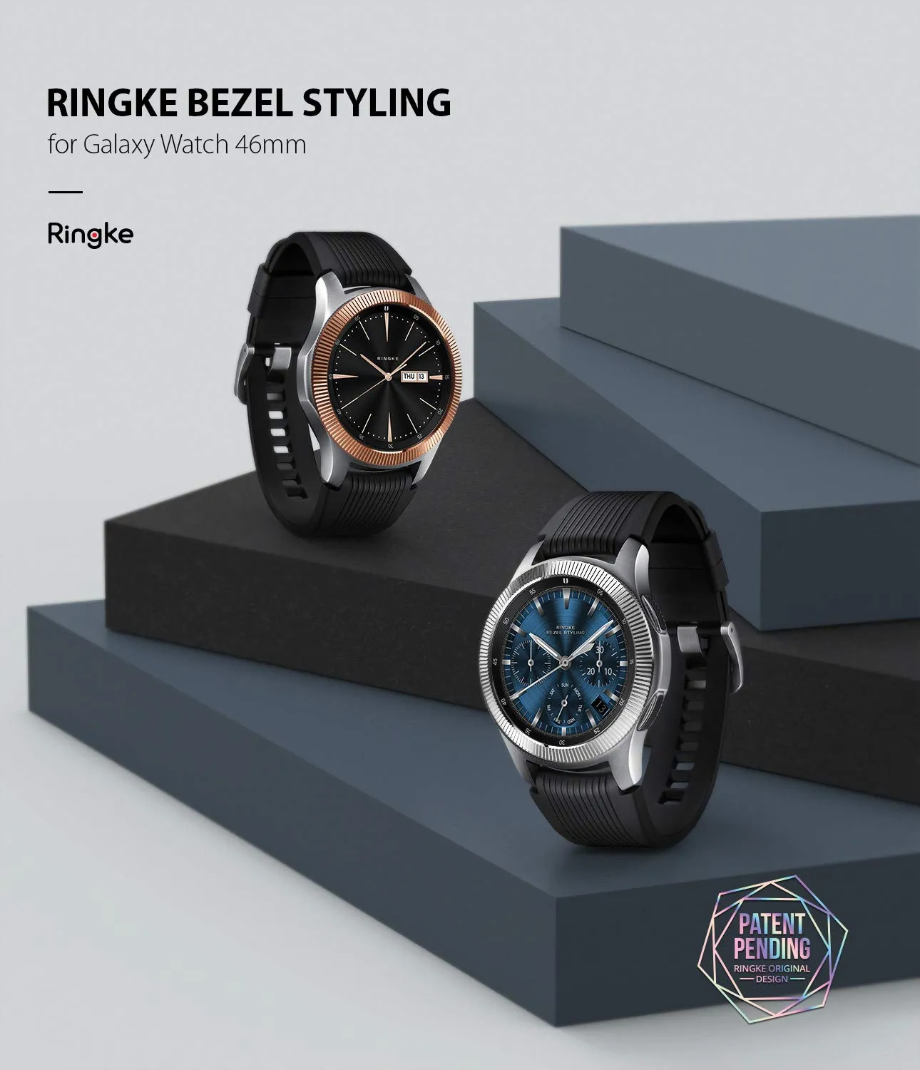 Bezel Styling for Galaxy Watch 46mm / Galaxy Gear S3 Frontier - [Stainless Steel]