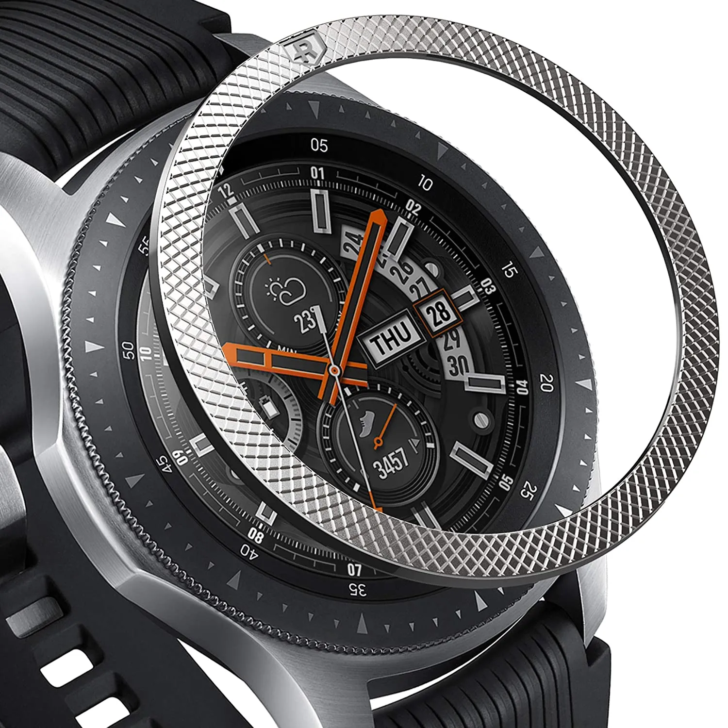 Bezel Styling for Galaxy Watch 46mm / Galaxy Gear S3 Frontier - [Stainless Steel]