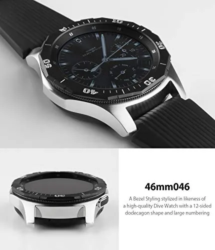 Bezel Styling for Galaxy Watch 46mm / Galaxy Gear S3 Frontier - [Stainless Steel]