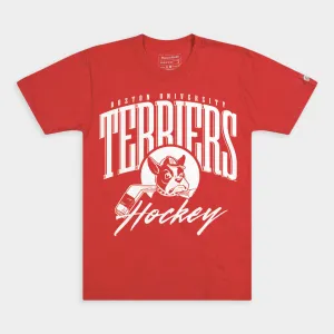 Boston U Terriers Retro Hockey Tee