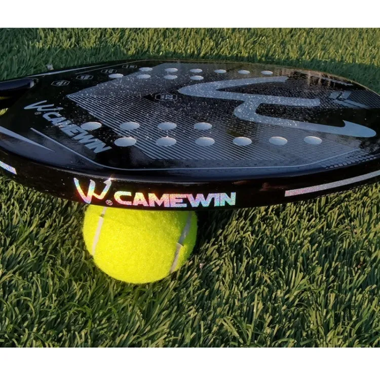 CAMEWIN 3K Carbon Fiber Rough Surface Beach Tennis Racket With Cover Bag(Orange)