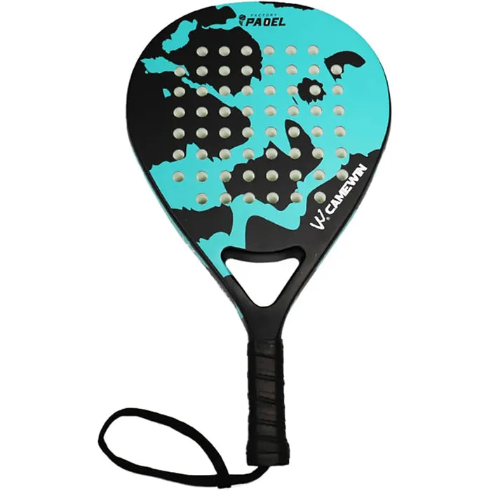 Camewin Professional Carbon Fiber Paddle Tennis Racket with Cover Bag