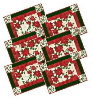 Christmas Splendor Placemats - Set of 6 - 13x17" each