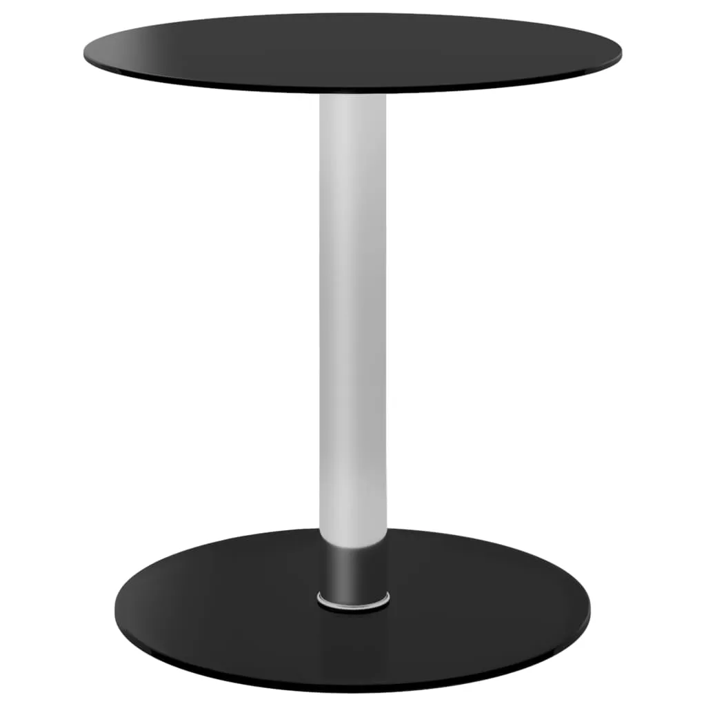 Coffee Table Black 40 cm Tempered Glass