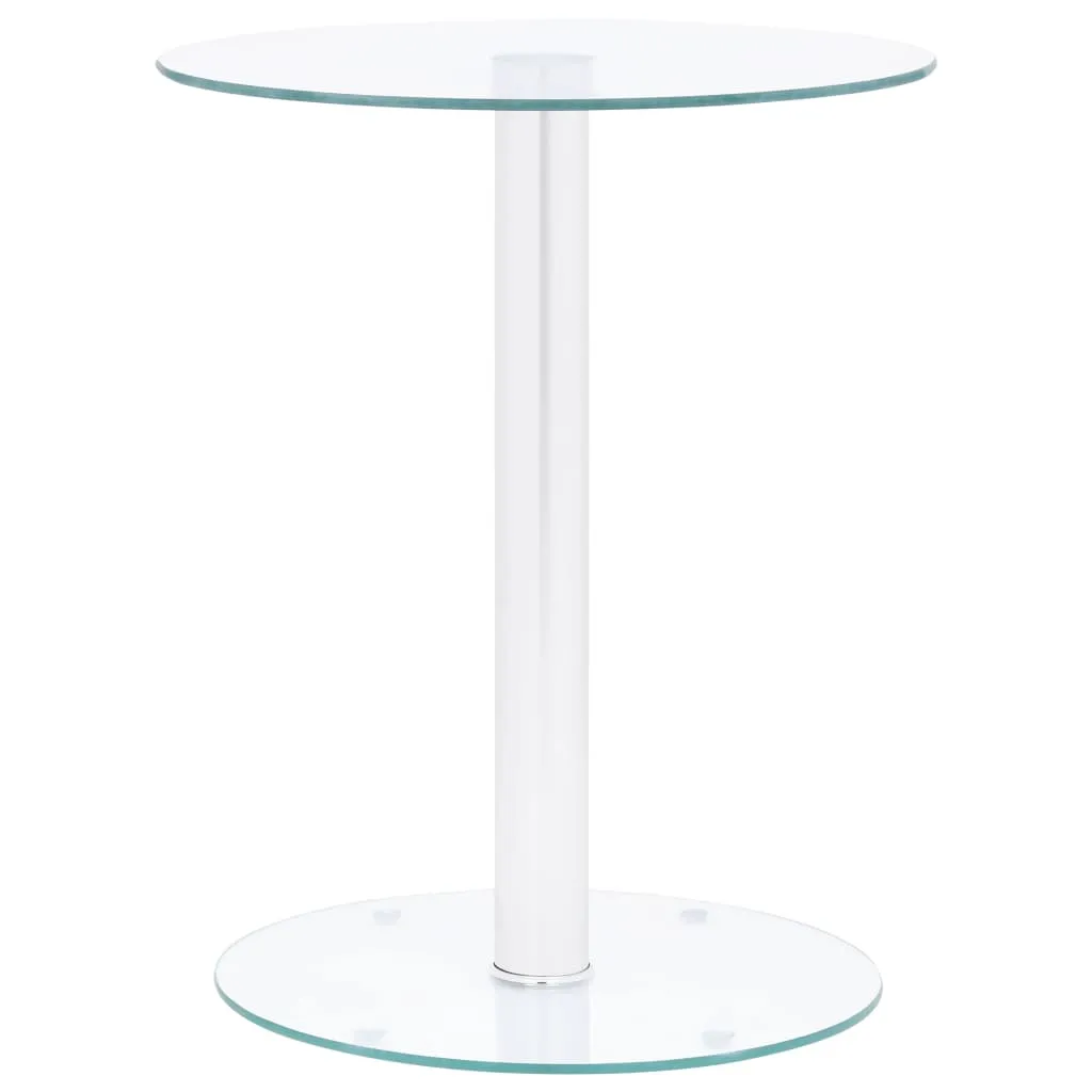 Coffee Table Transparent 40 cm Tempered Glass