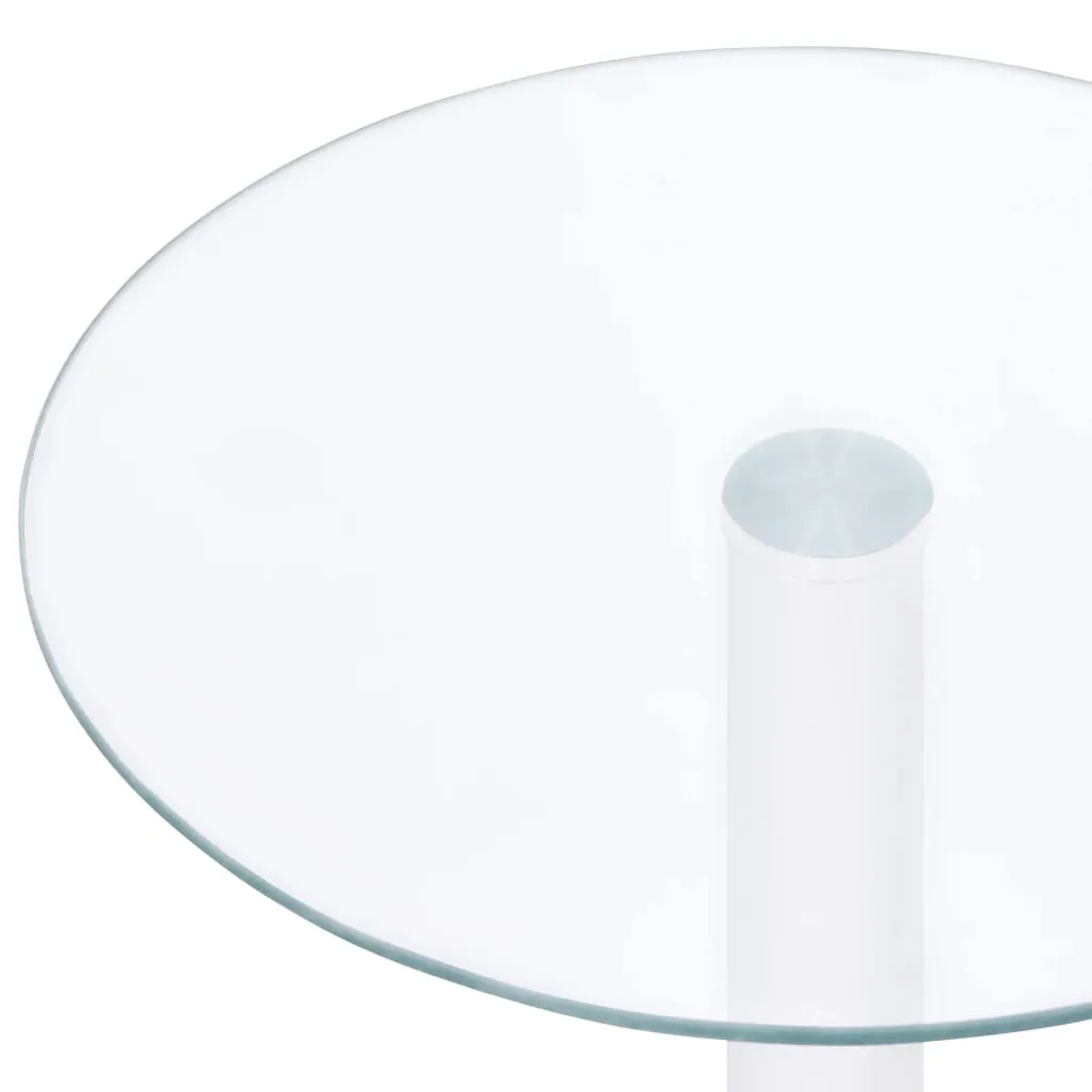 Coffee Table Transparent 40 cm Tempered Glass