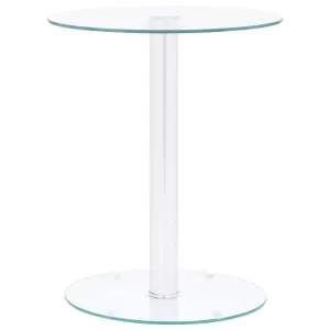 Coffee Table Transparent 40 cm Tempered Glass