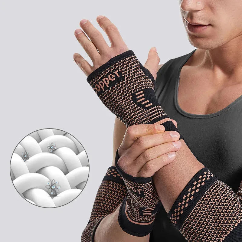 Copper Fiber Compression Sports Gear Set for Fitness & Recovery