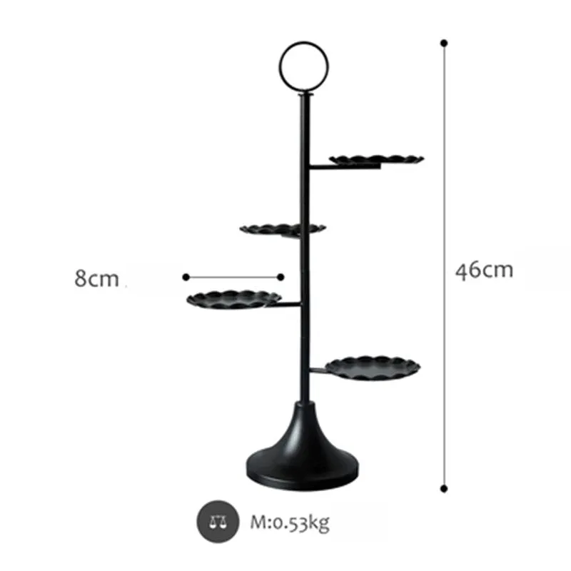 Creative Wedding Dessert Table Decoration Black Cake Stand