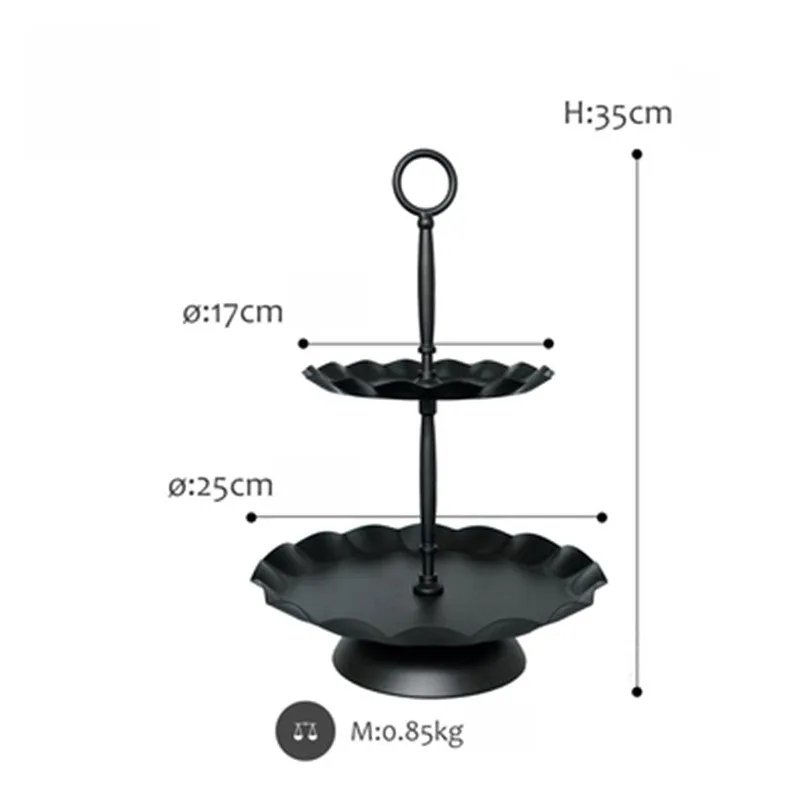 Creative Wedding Dessert Table Decoration Black Cake Stand