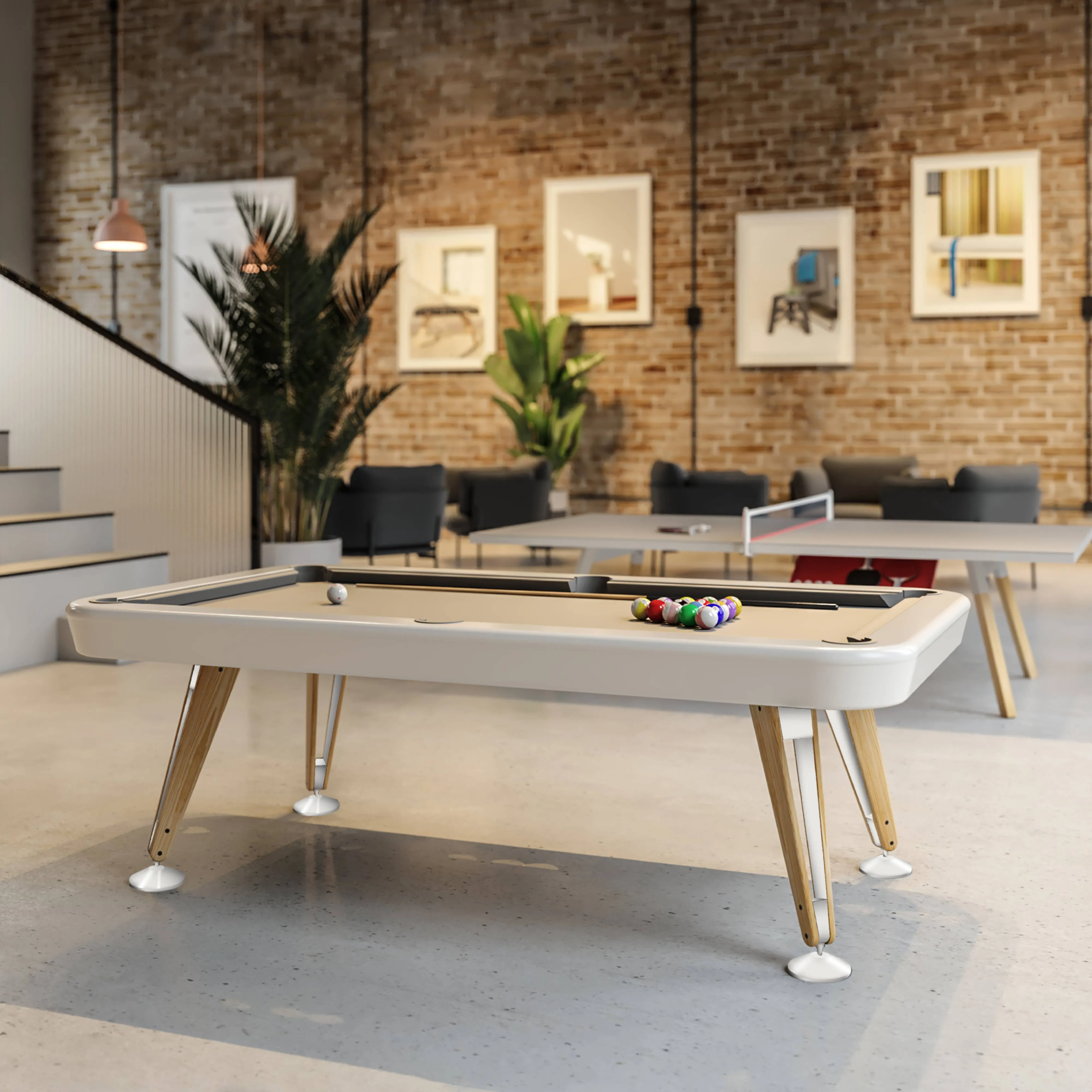 Diagonal Pool Table: 8 Feet