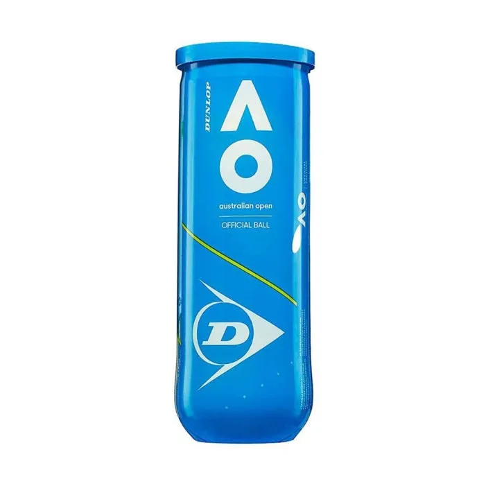 Dunlop Australian Open Tennis Ball Pack of 4 cans (12 balls)| Official Grand Slam Quality