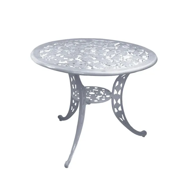 Evita Cast Aluminium Garden Patio 1 Table Set