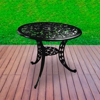 Evita Cast Aluminium Garden Patio 1 Table Set