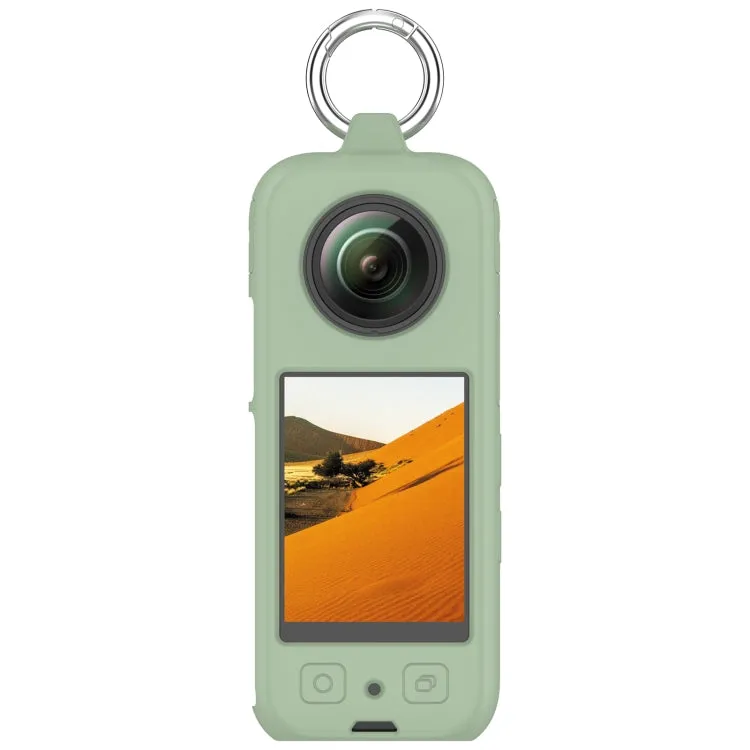 For Insta 360 X4 Portable Silicone Protective Case(Ice Green)