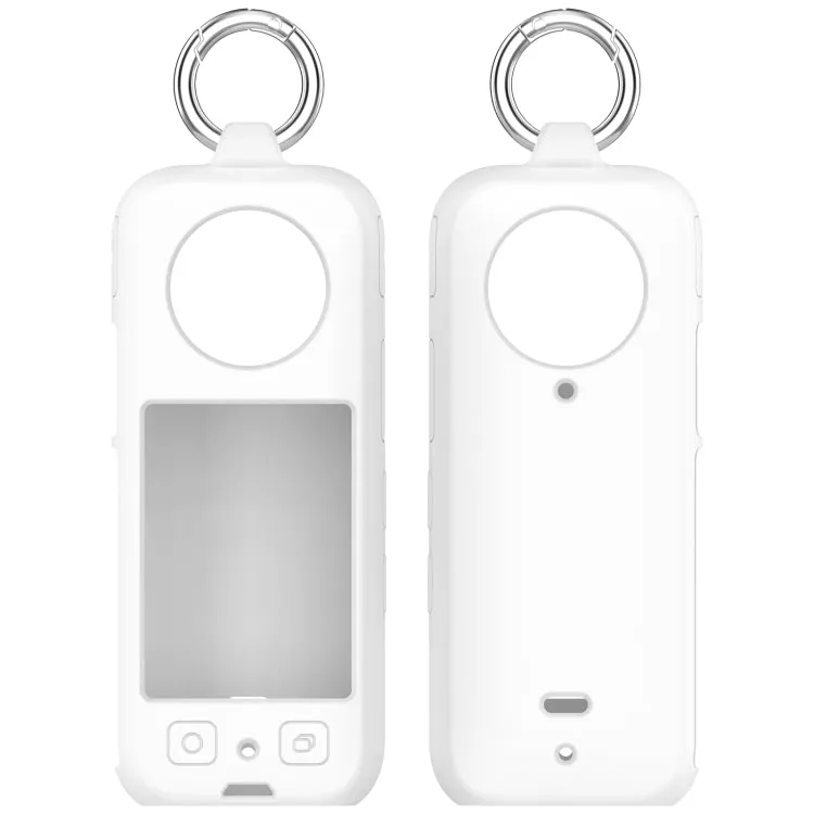 For Insta 360 X4 Portable Silicone Protective Case(White)