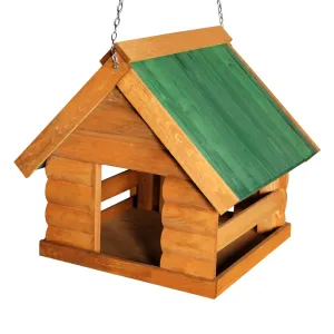 Fordwich Green Hanging Bird House | Delivered Fully Assembled | Elegant Log Lap Design