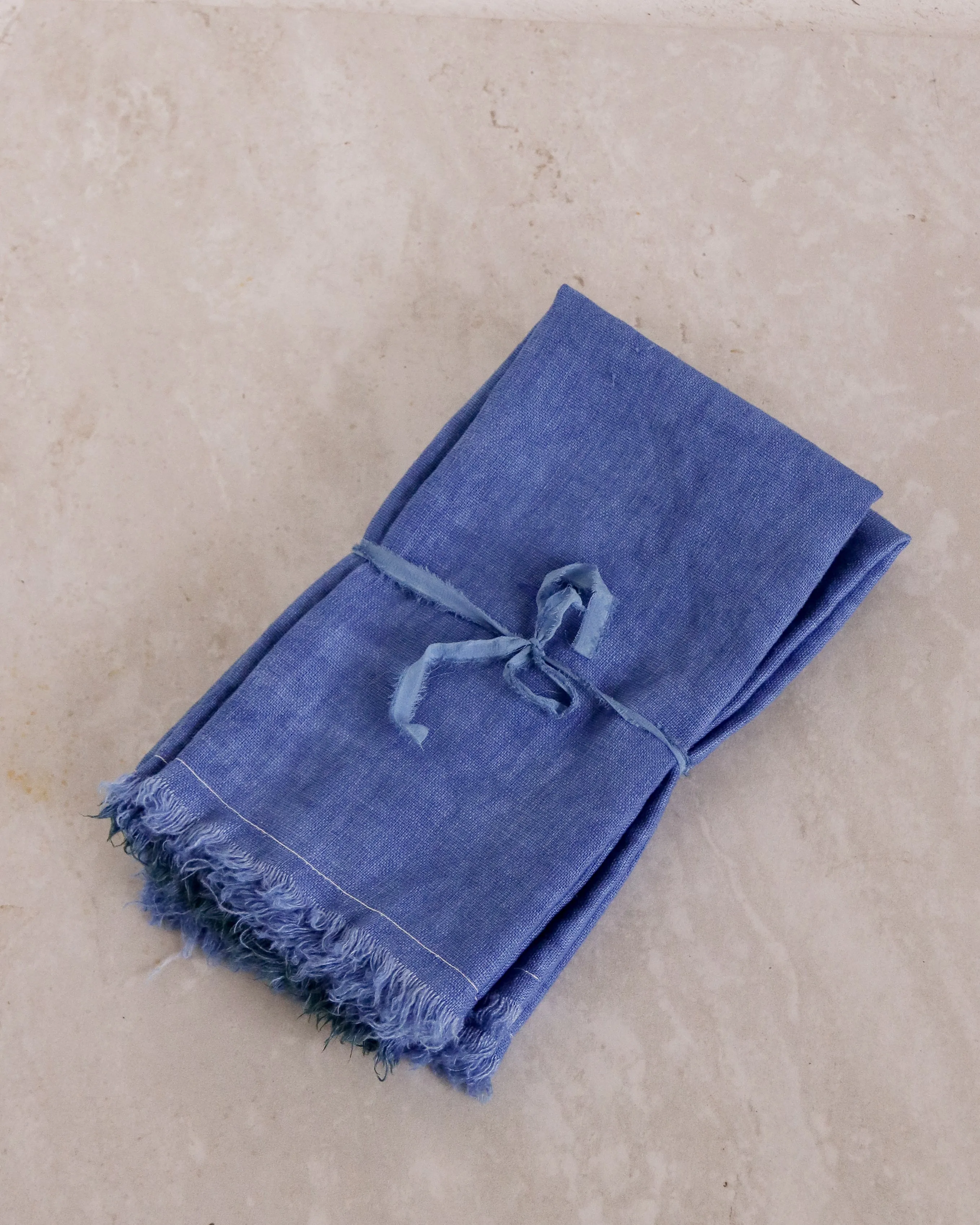 Indigo Linen Napkin Set