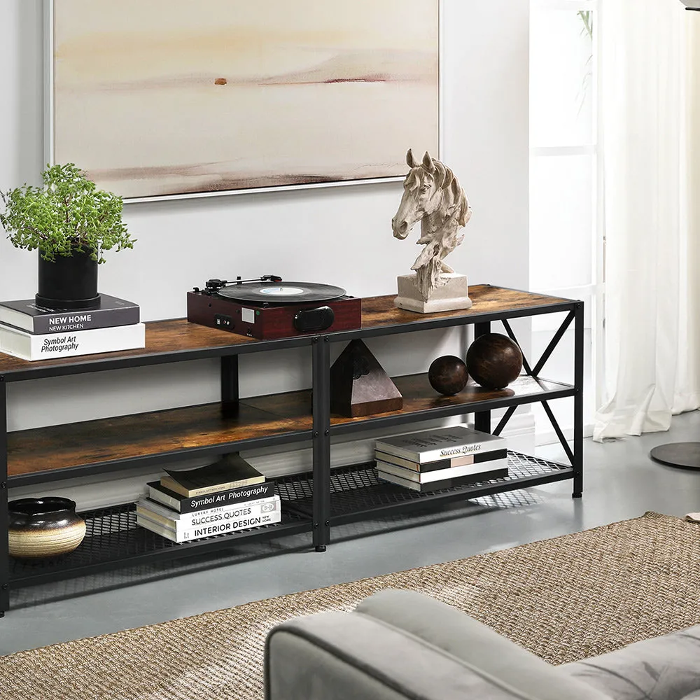 Industrial Farmhouse TV Console Stand