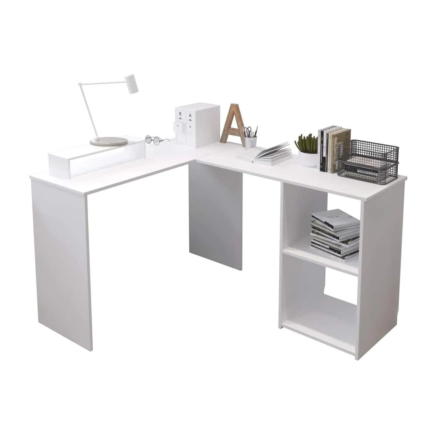 Joolihome Simple L-Shaped Computer Desk