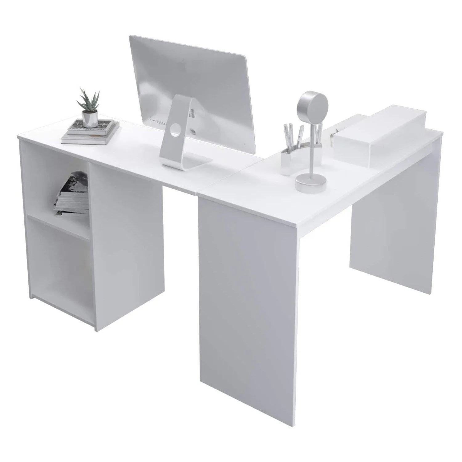 Joolihome Simple L-Shaped Computer Desk