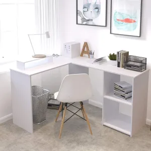 Joolihome Simple L-Shaped Computer Desk