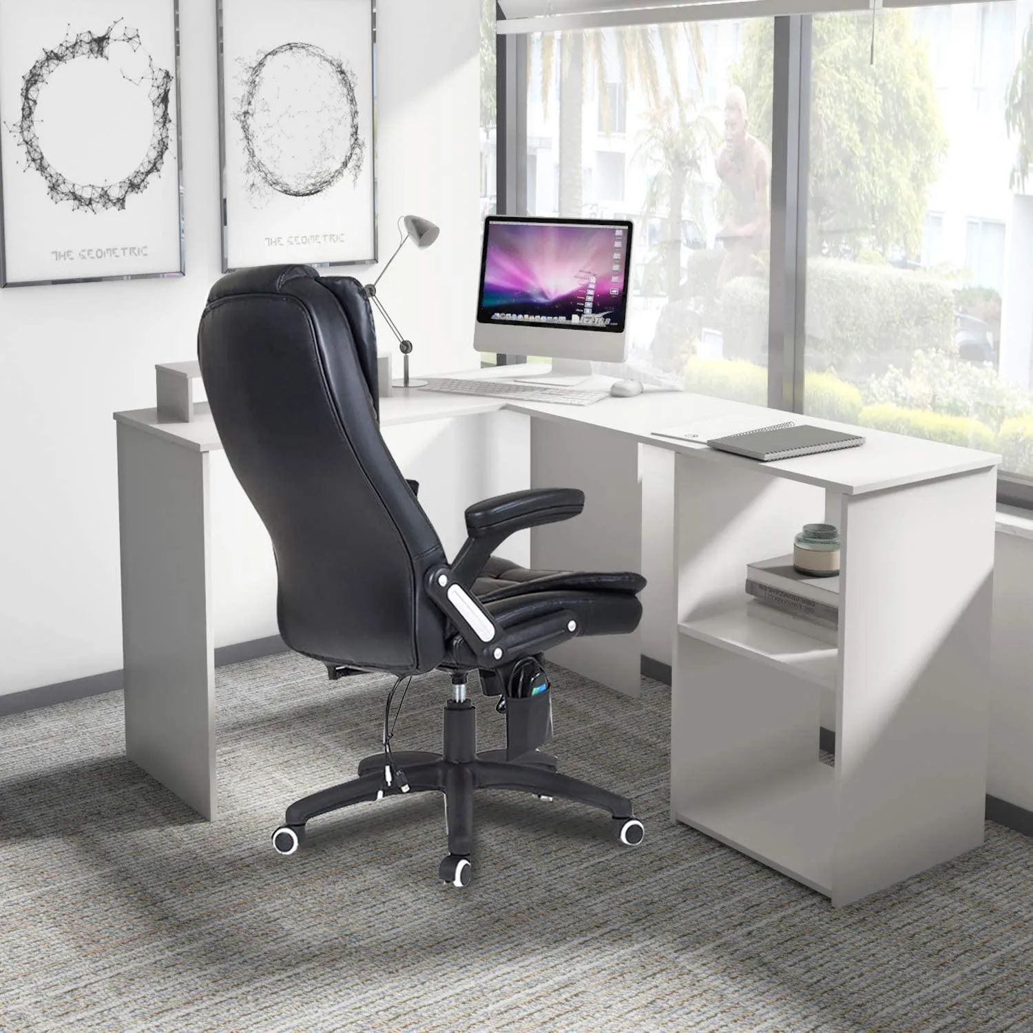 Joolihome Simple L-Shaped Computer Desk