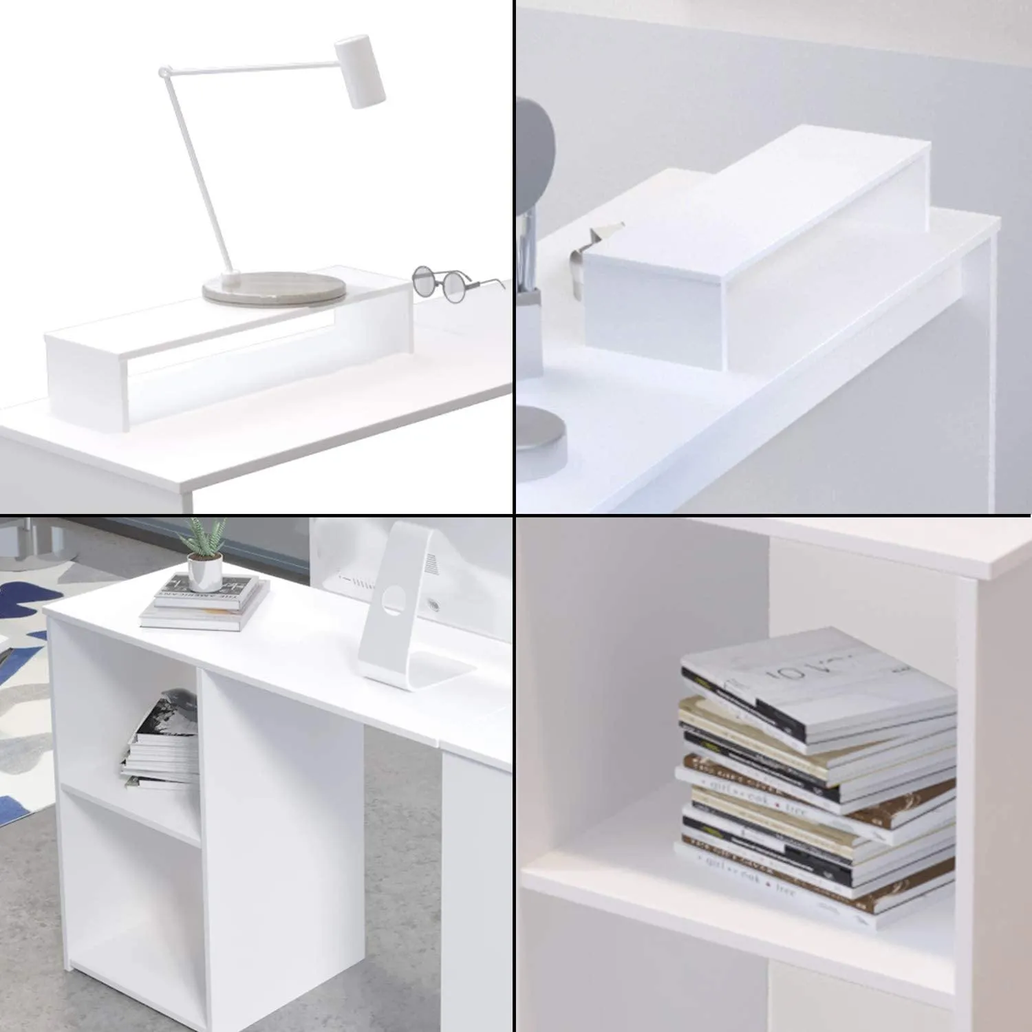 Joolihome Simple L-Shaped Computer Desk