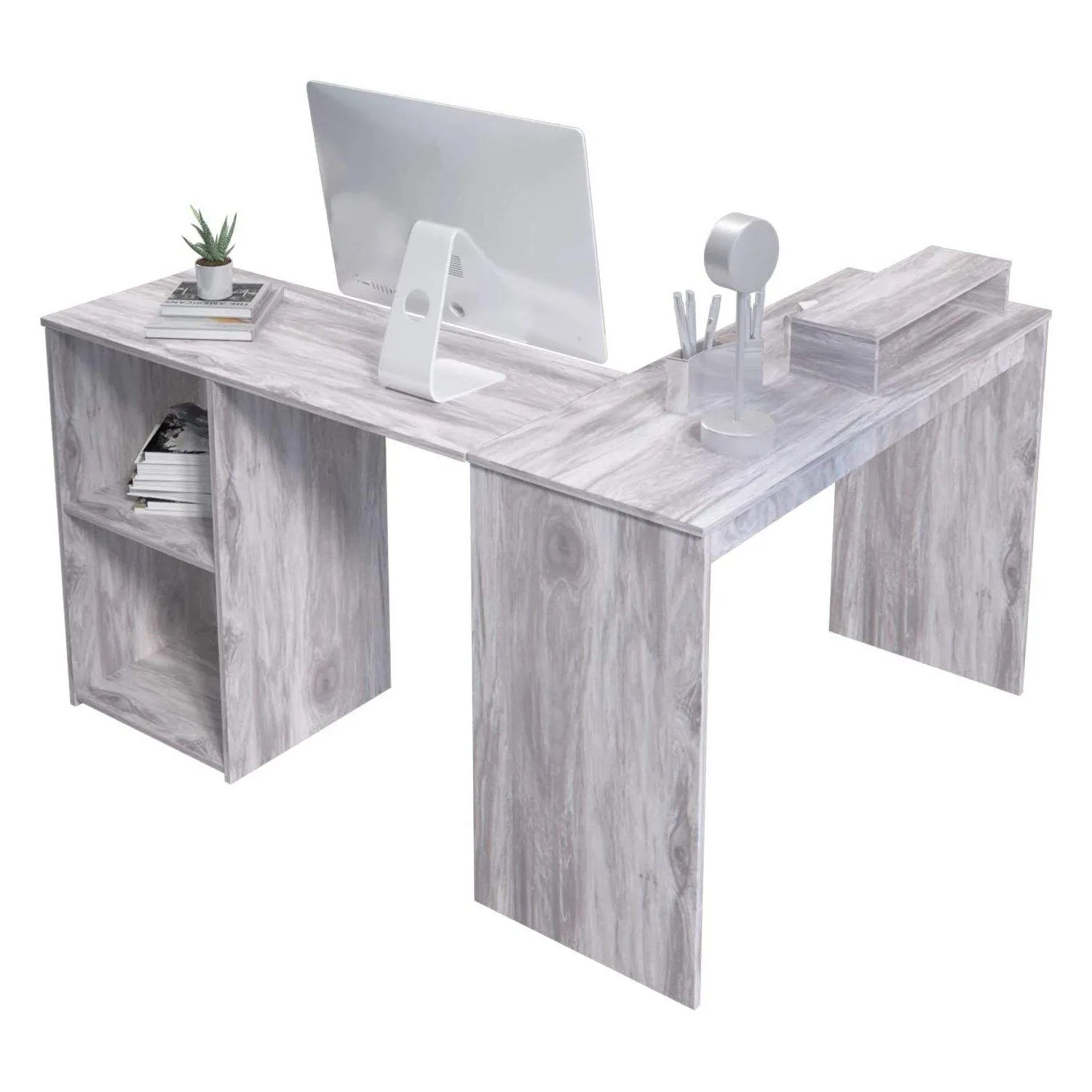 Joolihome Simple L-Shaped Computer Desk