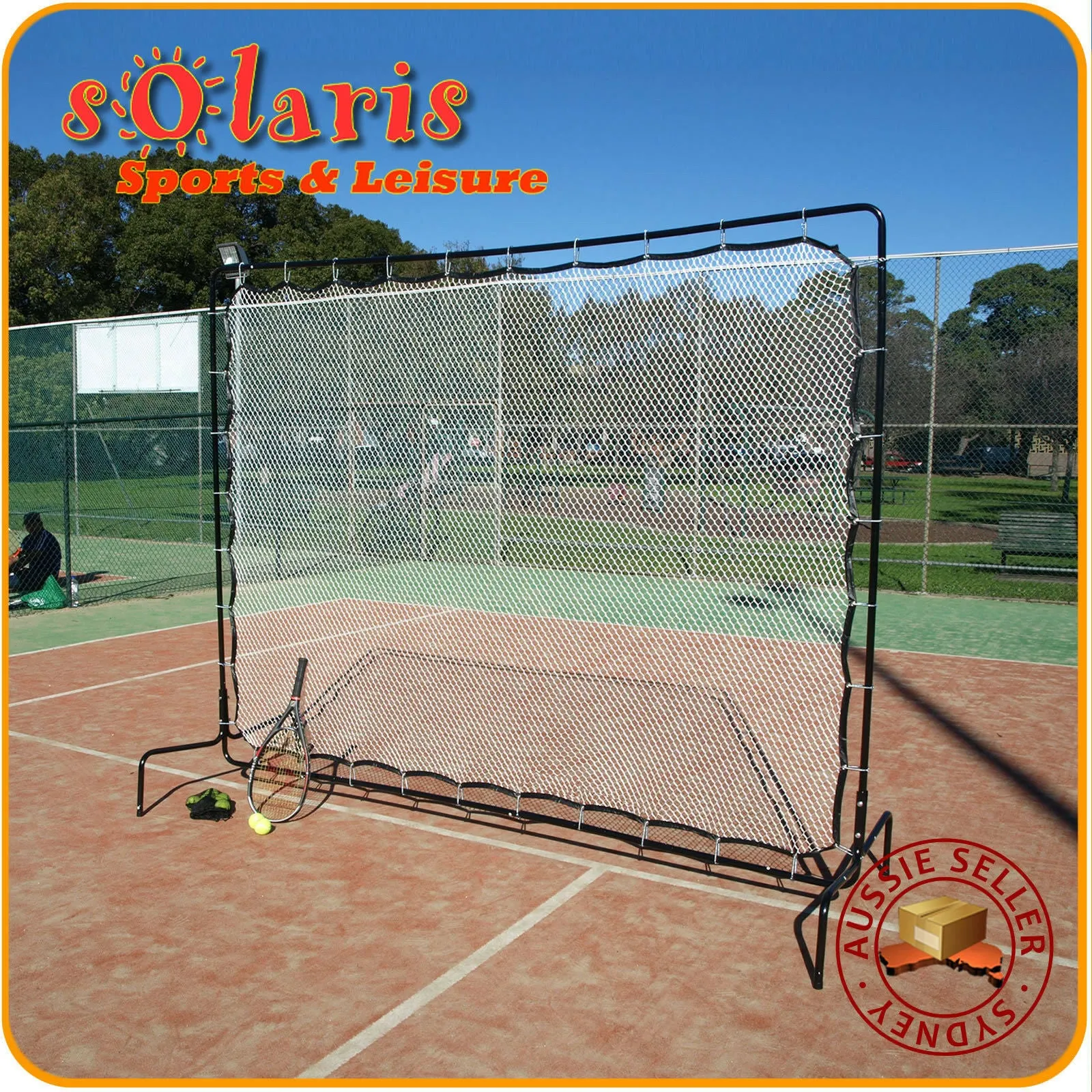 Large Tennis Rebound Net Heavy Duty Coaching Training Aid Practice Playback Net