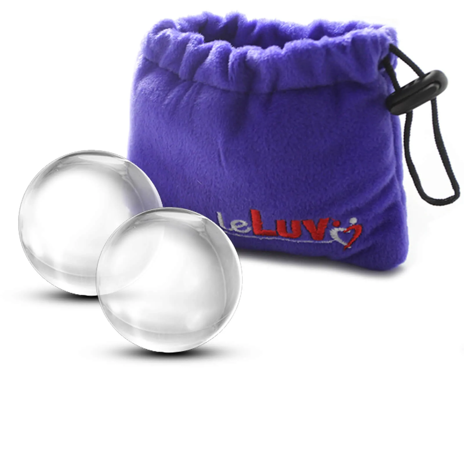 LeLuv Glass Ben-Wa Balls Classic Kegel Exercisers Small, Medium and Large Pairs