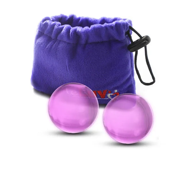 LeLuv Glass Ben-Wa Balls Classic Kegel Exercisers Small, Medium and Large Pairs