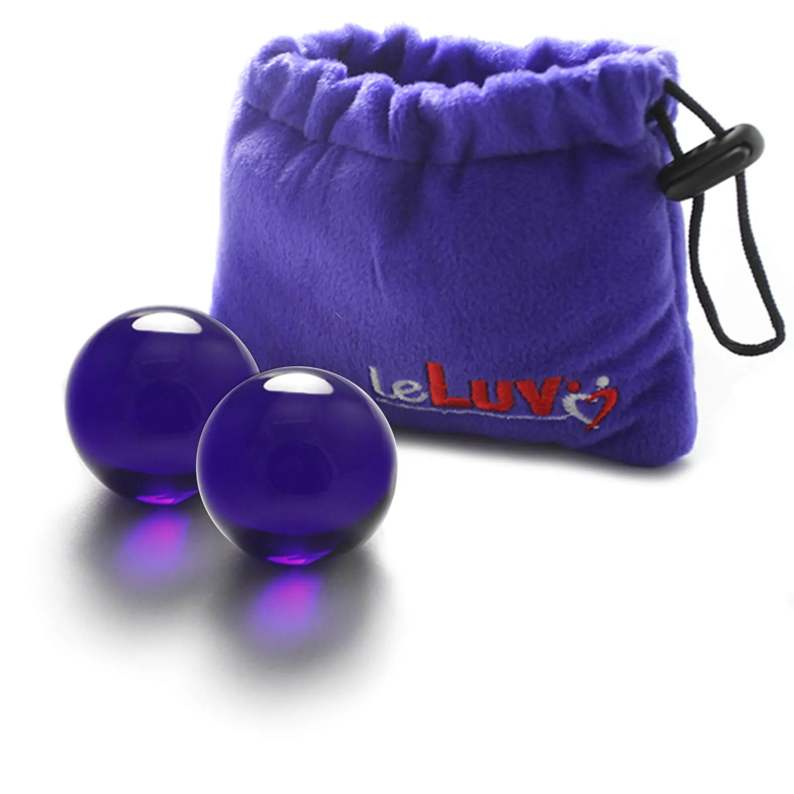 LeLuv Glass Ben-Wa Balls Classic Kegel Exercisers Small, Medium and Large Pairs